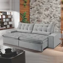 Ver imagem 1 de Sofá Retrátil e Reclinável 5 Lugares 290cm Bérgamo 