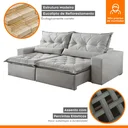 Ver imagem 6 de Sofá Reclinável 4 Lugares 250cm Ouro Branco