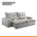 Ver imagem 4 de Sofá Reclinável 4 Lugares 250cm Ouro Branco