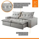 Ver mais imagens de Sofá Reclinável 4 Lugares 250cm Ouro Branco