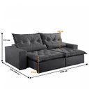 Ver imagem 3 de Sofá Reclinável 4 Lugares 250cm Ouro Branco