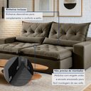 Ver mais imagens de Sofá Reclinável 3 Lugares 250cm Ouro Branco