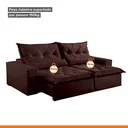 Ver imagem 4 de Sofá Reclinável 4 Lugares 250cm Ouro Branco