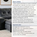 Ver mais imagens de Sofá Reclinável 4 Lugares 290cm Ouro Branco Cinza Veludo Grafite