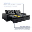 Ver mais imagens de Sofá Reclinável 4 Lugares 230cm Dallas 