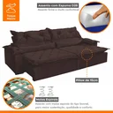 Ver imagem 5 de Sofá Retrátil e Reclinável 4 Lugares 230cm Agatha 