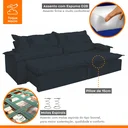 Ver imagem 5 de Sofá Retrátil e Reclinável 4 Lugares 230cm Agatha 