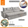 Sofá Retrátil e Reclinável 3 Lugares 250cm Espuma D28 Agatha  - 5
