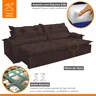 Sofá Retrátil e Reclinável 3 Lugares 250cm Espuma D28 Agatha  - 5