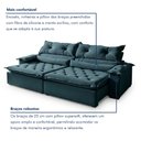 Ver imagem 7 de Sofá Retrátil e Reclinável 4 Lugares 250cm Agatha