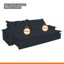 Ver imagem 4 de Sofá Retrátil e Reclinável 5 Lugares 250cm Agatha 