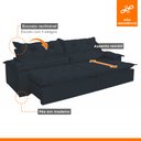 Ver imagem 5 de Sofá Retrátil e Reclinável 5 Lugares 250cm Agatha 