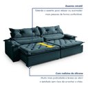 Ver imagem 5 de Sofá Retrátil e Reclinável 4 Lugares 250cm Agatha