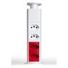 Mini Totem 4 Tomadas - 2 - 110v + 2- 220v Flex Qtmov Branco - 1