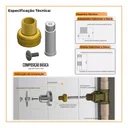 Ver imagem 6 de Adaptador Conversor Acabamento Registro 1/2", 3/4" Fabrimar Padrão Deca