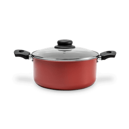 Caçarola com Tampa 22 Cm - Ruby - Brinox 22 X 10 Cm 3,4 L Vermelho Brinox - 1