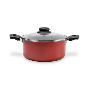 Caçarola com Tampa 22 Cm - Ruby - Brinox 22 X 10 Cm 3,4 L Vermelho Brinox