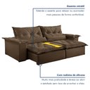 Ver imagem 7 de Sofá Retrátil e Reclinável 3 Lugares 230cm Ouro Preto 