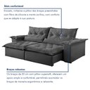 Ver mais imagens de Sofá Retrátil e Reclinável 3 Lugares 250cm Ouro Preto 