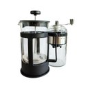Ver imagem 1 de Kit Cafeteira Prensa Francesa de Vidro e Plástico 600ml e Moedor de Café Manual Inox