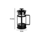 Ver imagem 2 de Kit Cafeteira Prensa Francesa de Vidro e Plástico 600ml e Moedor de Café Manual Inox
