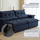 Ver imagem 5 de Sofá Retrátil e Reclinável 3 Lugares 250cm Ouro Preto 