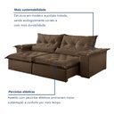 Ver mais imagens de Sofá Retrátil e Reclinável 3 Lugares 250cm Ouro Preto 