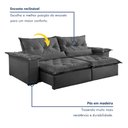 Ver imagem 7 de Sofá Retrátil e Reclinável 3 Lugares 290cm Ouro Preto 