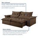 Ver imagem 6 de Sofá Retrátil e Reclinável 3 Lugares 290cm Ouro Preto 