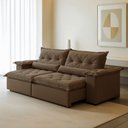 Ver imagem 1 de Sofá Retrátil e Reclinável 3 Lugares 290cm Ouro Preto 