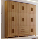 Ver imagem 2 de Guarda Roupa Casal Triplex 16 Portas 4 Gavetas Cinamomo Formimóveis