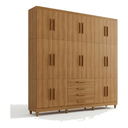 Ver imagem 1 de Guarda Roupa Casal Triplex 16 Portas 4 Gavetas Cinamomo Formimóveis