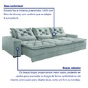 Ver imagem 5 de Sofá Reclinável 5 Lugares 320cm Dallas