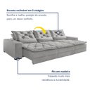 Ver imagem 4 de Sofá Reclinável 5 Lugares 320cm Dallas 