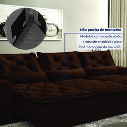 Sofá Reclinável 5 Lugares 320cm Dallas  - 8