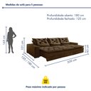 Ver imagem 3 de Sofá Reclinável 5 Lugares 320cm Dallas 