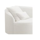 Ver imagem 7 de Divã Recamier Curvo Sala de Estar Recepção Inglaterra 150cm Lado Direito Bouclé