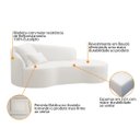 Ver imagem 4 de Divã Recamier Curvo Sala de Estar Recepção Inglaterra 150cm Lado Direito Bouclé