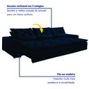 Ver imagem 2 de Sofá Reclinável 5 Lugares 320cm Dallas