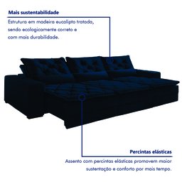 Sofá Reclinável 5 Lugares 320cm Dallas  - 4
