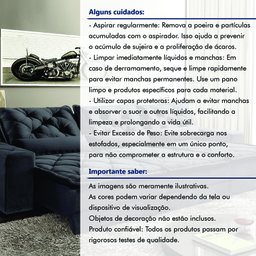 Sofá Reclinável 5 Lugares 320cm Dallas  - 11