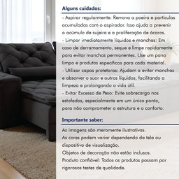 Sofá Reclinável 5 Lugares 320cm Dallas - 12 Sofá Reclinável 5 Lugares 320cm Dallas - 12