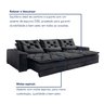 Sofá Reclinável 5 Lugares 320cm Dallas  - 8