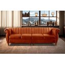 Ver imagem 2 de Sofá Realeza 4 Lugares Cor:veludo Terracota 400