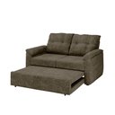 Ver imagem 5 de Sofá Cama 2 Lugares Casal 1,60 Mts Chenile Tiffany Matrix Cor:chenile Prince Marrom