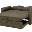 Ver imagem 4 de Sofá Cama 2 Lugares Casal 1,60 Mts Chenile Tiffany Matrix Cor:chenile Prince Marrom