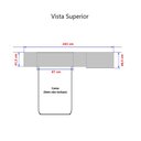 Ver imagem 4 de Guarda Roupa Dormitório Modulado Alpes Solteiro - Roupeiro Luciane M02:Azul