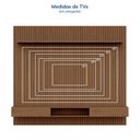 Ver imagem 5 de Painel Ripado para TV até 85 Polegadas 100% MDF 230,5cmx250cm Nicho Aloe CabeCasa MadeiraOriginals Marrom Cedro