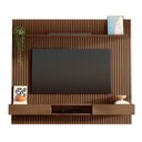 Ver imagem 7 de Painel Ripado para TV até 85 Polegadas 100% MDF 230,5CMX250CM Nicho Aloe Marrom Cedro Espresso Móveis