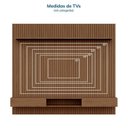 Ver imagem 5 de Painel Ripado para TV até 85 Polegadas 100% MDF 230,5CMX250CM Nicho Aloe Marrom Cedro Espresso Móveis